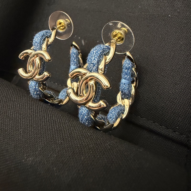 Chanel 牛仔耳環-0