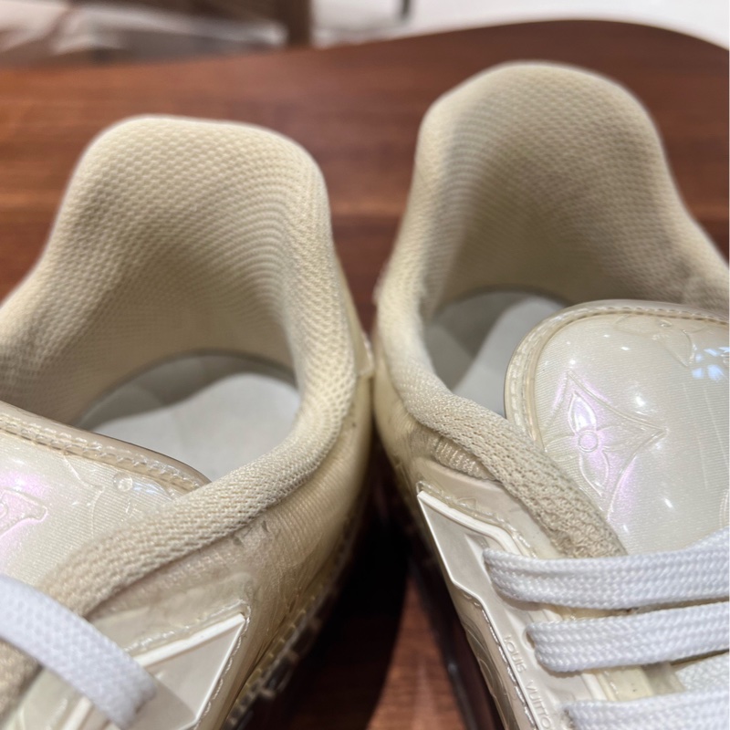 Lv  /路易威登 Trainer Monogra PU透明白色鞋 欧码10 /44码-4