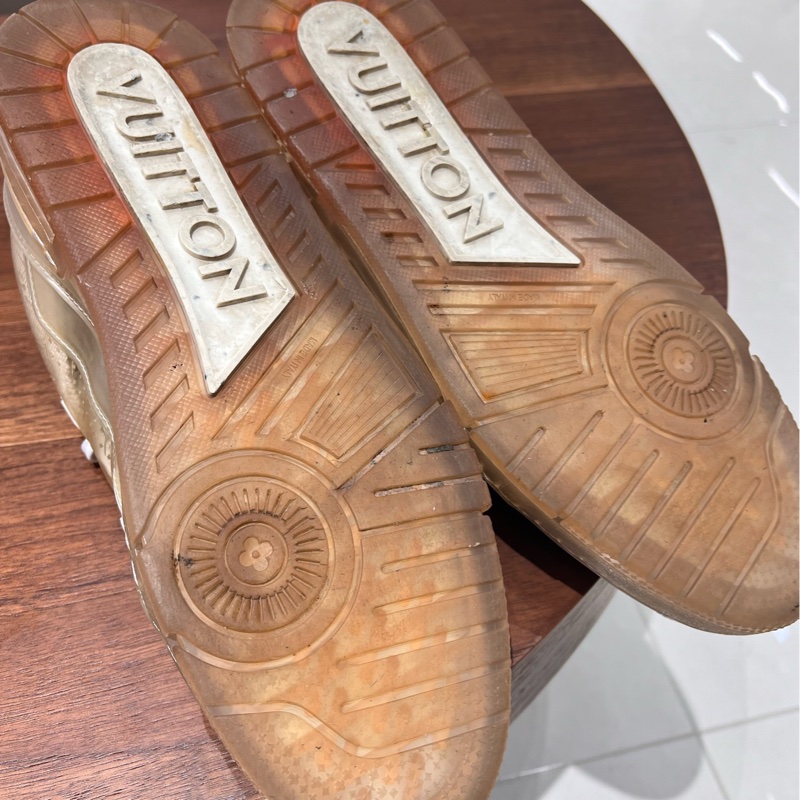 Lv  /路易威登 Trainer Monogra PU透明白色鞋 欧码10 /44码-6