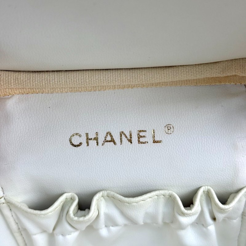 Chanel Vanity Case 化妝包 粉色 牛皮 中號 豎版-8