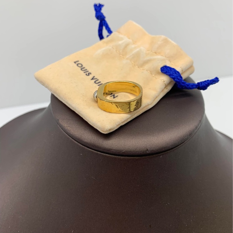 LV Nanogram Enamel 金色戒指-1