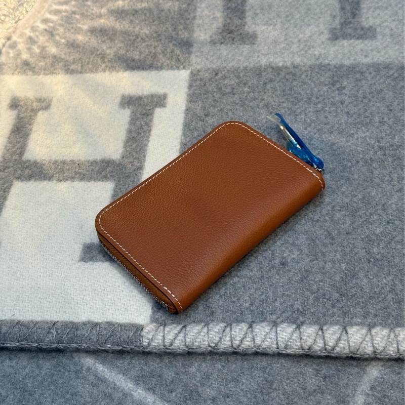 Hermès Zipengo Chaine d’Ancre 卡夾 gold 金棕色 全新全配-1