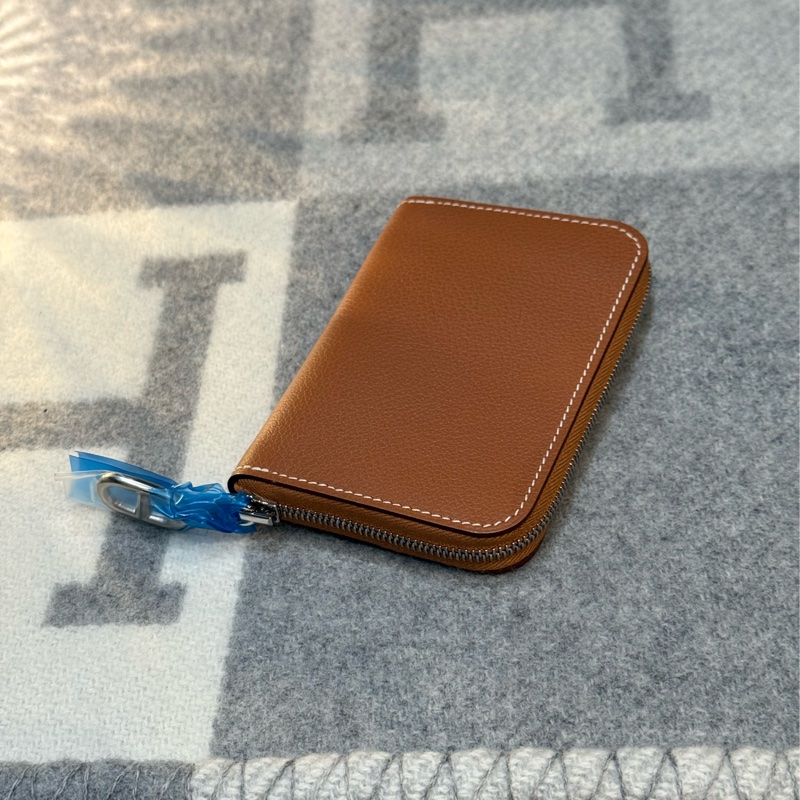 Hermès Zipengo Chaine d’Ancre 卡夾 gold 金棕色 全新全配-2