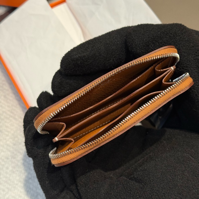 Hermès Zipengo Chaine d’Ancre 卡夾 gold 金棕色 全新全配-4