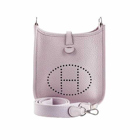 KÉSH 凱仕國際精品【夢幻紫調、輕奢日常感】HERMÈS Evelyne 16 Mini 愛馬仕夢幻紫銀釦依芙琳肩背包｜TPM 16｜W 刻 2024年