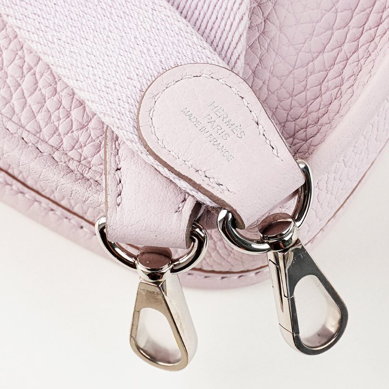 KÉSH 凱仕國際精品【夢幻紫調、輕奢日常感】HERMÈS Evelyne 16 Mini 愛馬仕夢幻紫銀釦依芙琳肩背包|TPM 16|W 刻 2024年-8