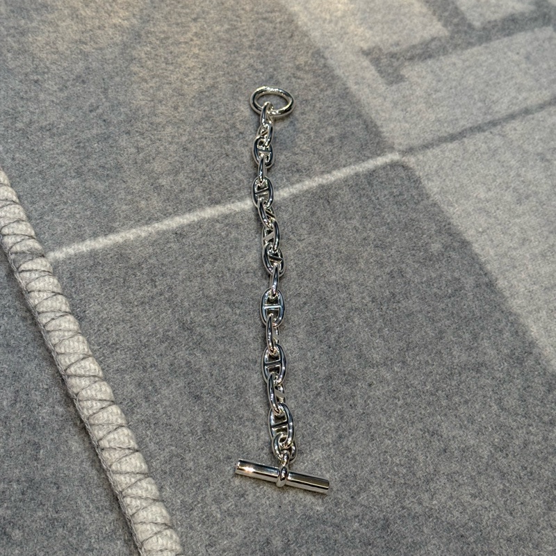 Hermès Chaine d’Ancre 豬鼻子 GM 14 銀手鍊-3