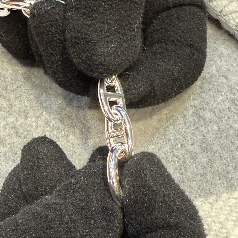 Hermès Chaine d’Ancre 豬鼻子 GM 14 銀手鍊-4