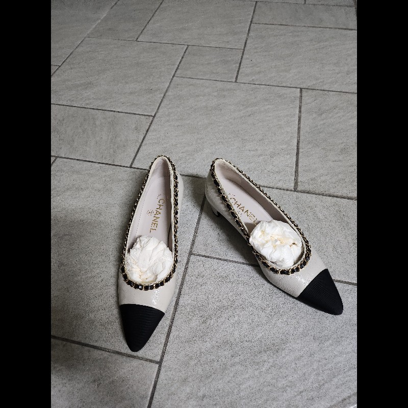 chanel經典鍊帶跟鞋3cm-0