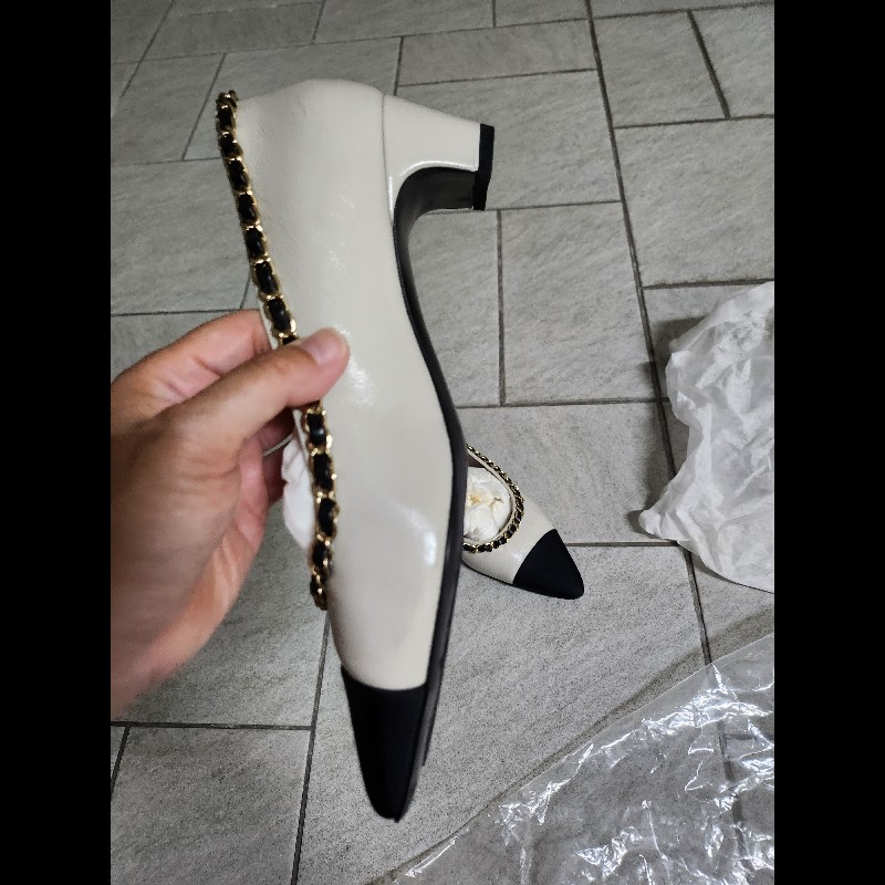 chanel經典鍊帶跟鞋3cm-18