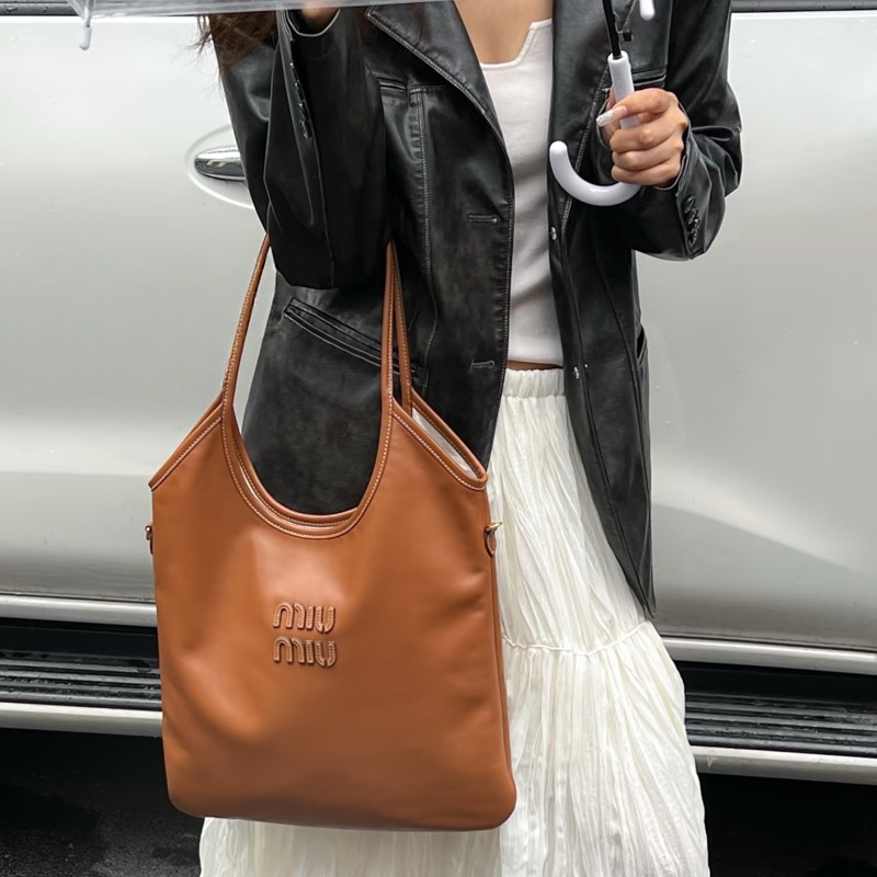 MIU MIU Ivy 托特包｜焦糖色 98新 大容量通勤包🤎-2