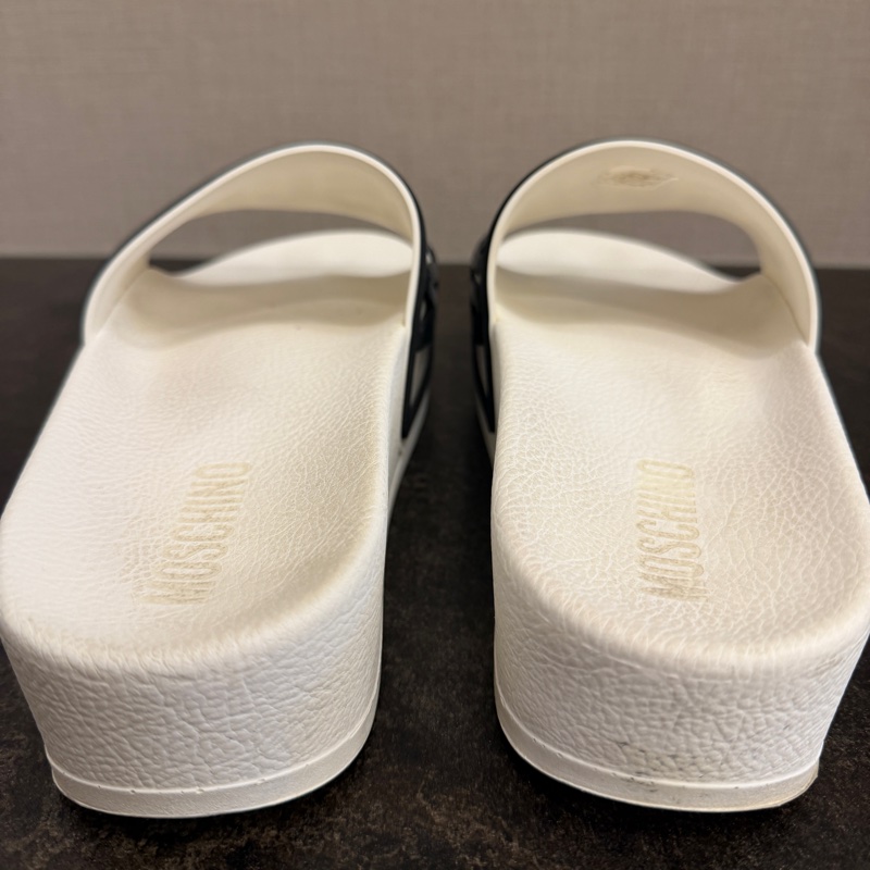 MOSCHINO白色厚底拖鞋-2