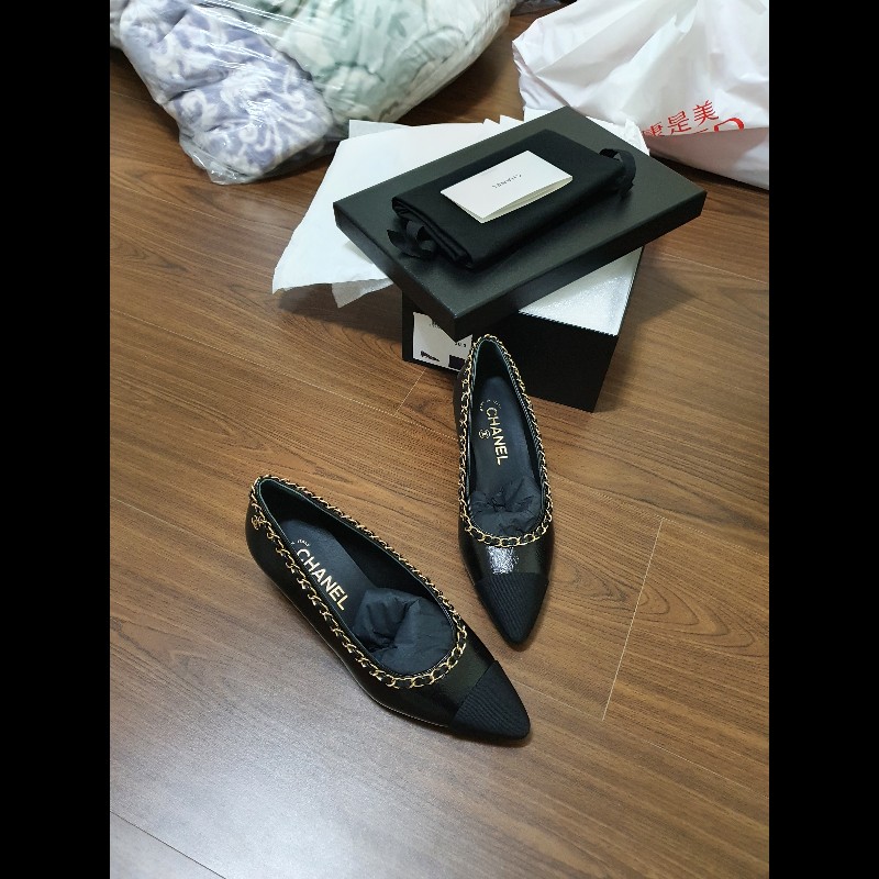 chanel經典鍊帶跟鞋3cm-7
