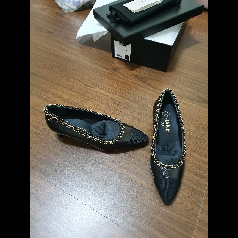 chanel經典鍊帶跟鞋3cm-9
