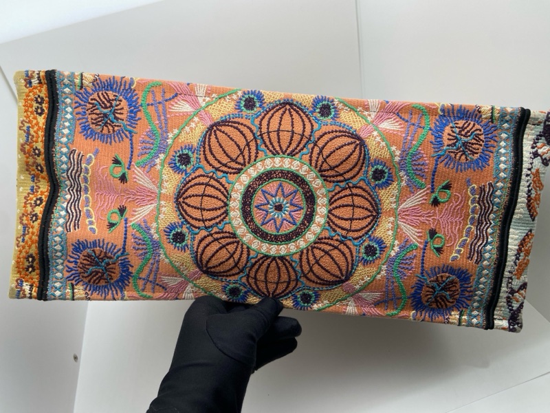 Dior迪奧大號Book Tote手袋限量彩燈萬花筒刺繡托特包手提包-4