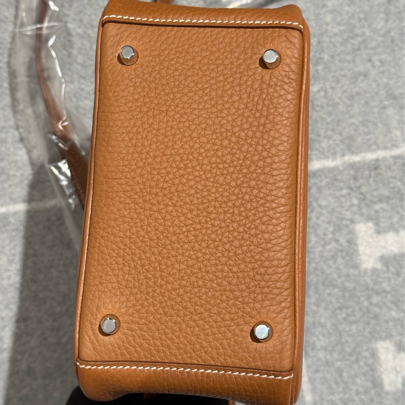 Hermès Mini Lindy 20 金棕銀扣 Gold PHW G刻 全新未使用-3