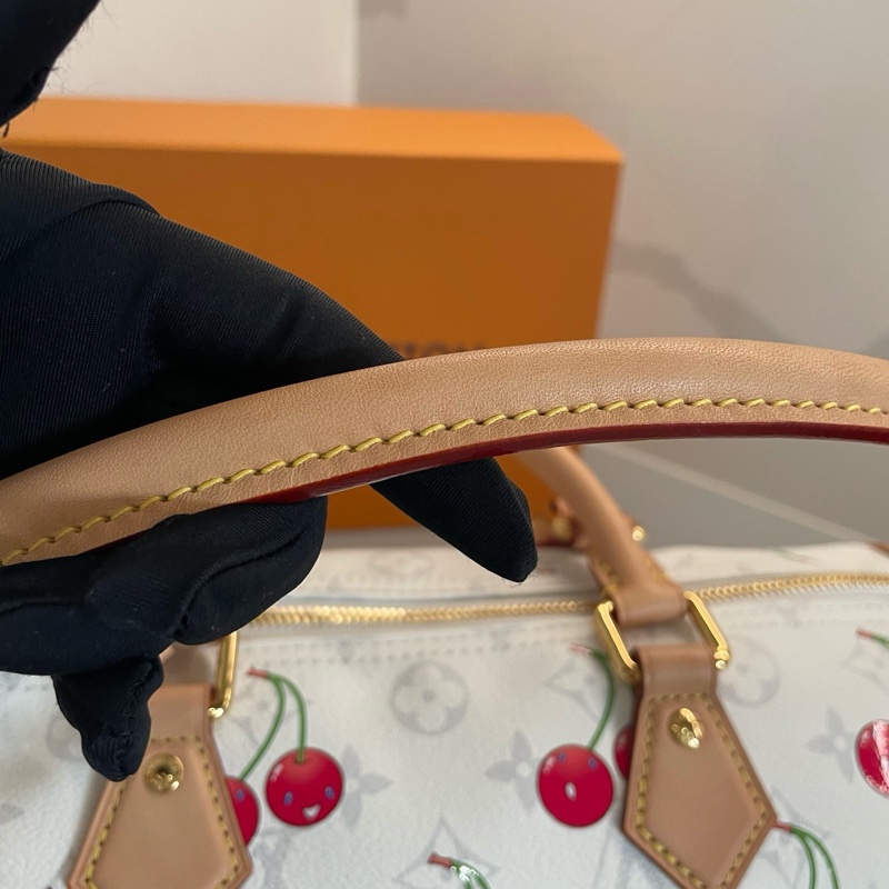 路易威登LV x Takashi Murakami 村上隆 聯名款 SPEEDY30櫻桃包手提包-5