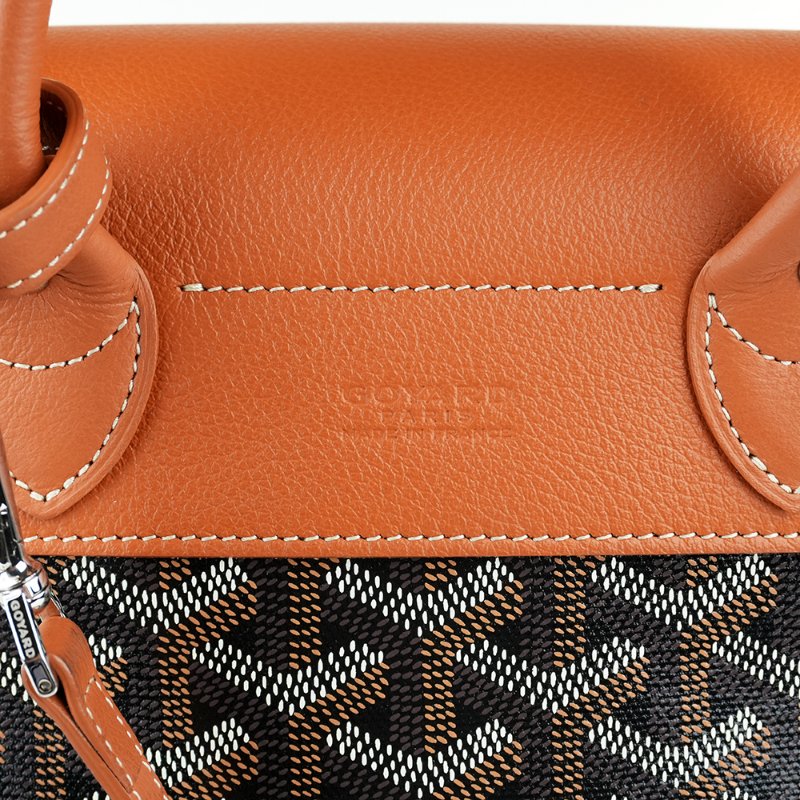 KÉSH 凱仕國際精品【法式鬆弛氛圍】GOYARD Alpin Mini 棕色迷你後背包｜經典 Goyardine 帆布-6