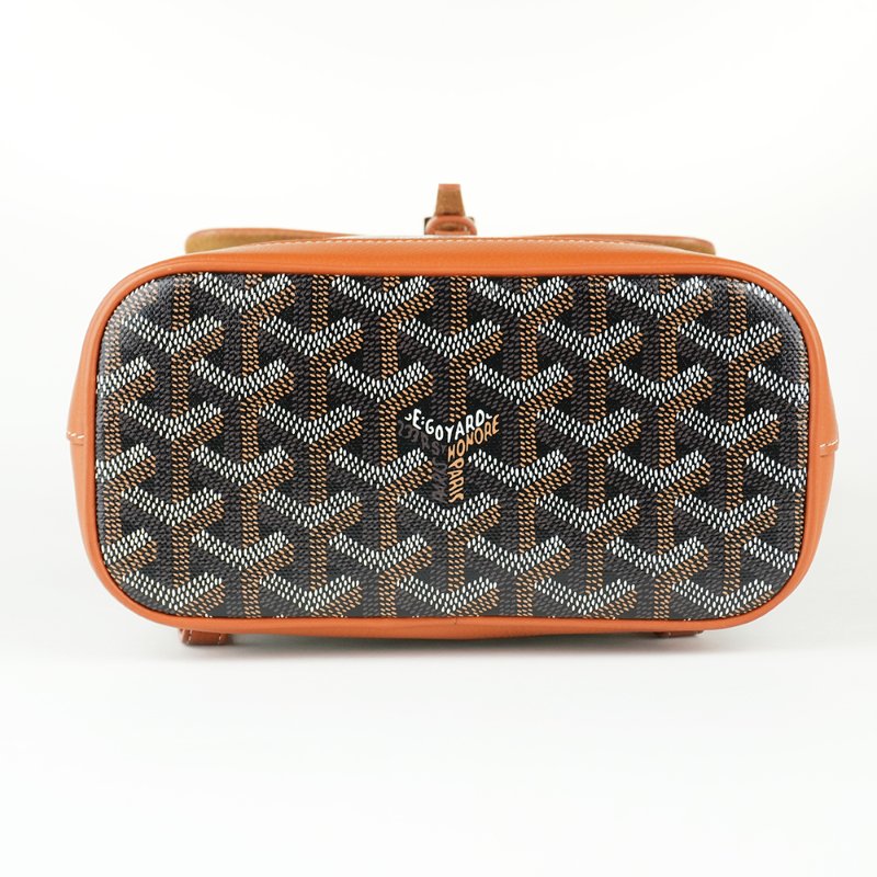KÉSH 凱仕國際精品【法式鬆弛氛圍】GOYARD Alpin Mini 棕色迷你後背包｜經典 Goyardine 帆布-8