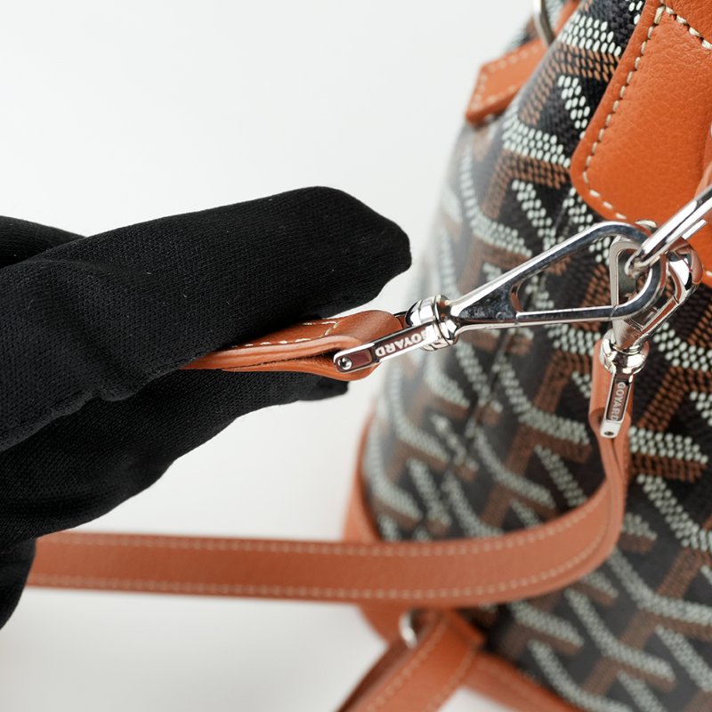 KÉSH 凱仕國際精品【法式鬆弛氛圍】GOYARD Alpin Mini 棕色迷你後背包｜經典 Goyardine 帆布-10