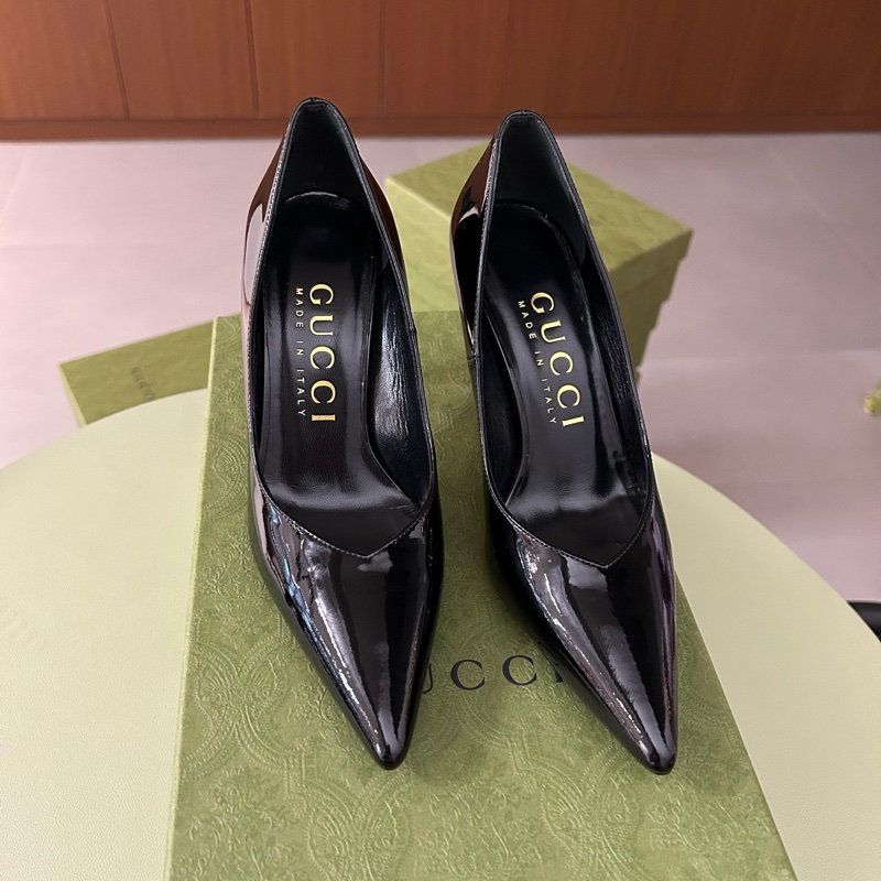 未使用 Gucci 古馳 尖頭高跟鞋 36.5碼  附件：盒-2