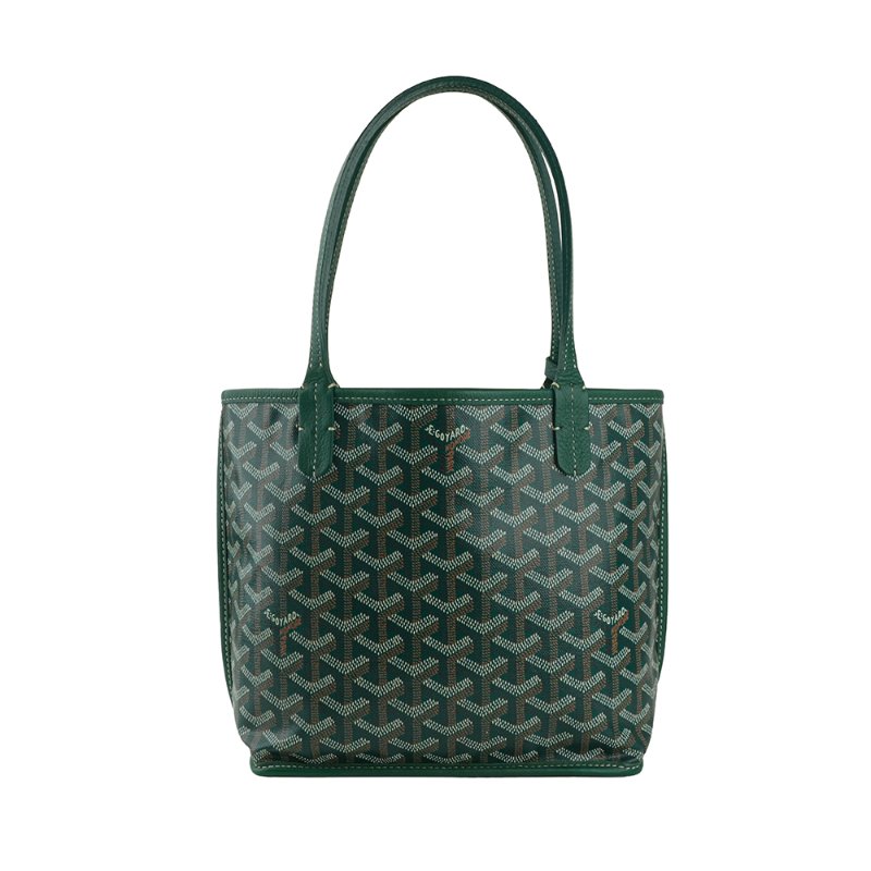 KÉSH 凱仕國際精品【法式鬆弛感、雙面高級風格】GOYARD Anjou Mini 綠色子母托特包|雙面翻轉設計|法國製造-2
