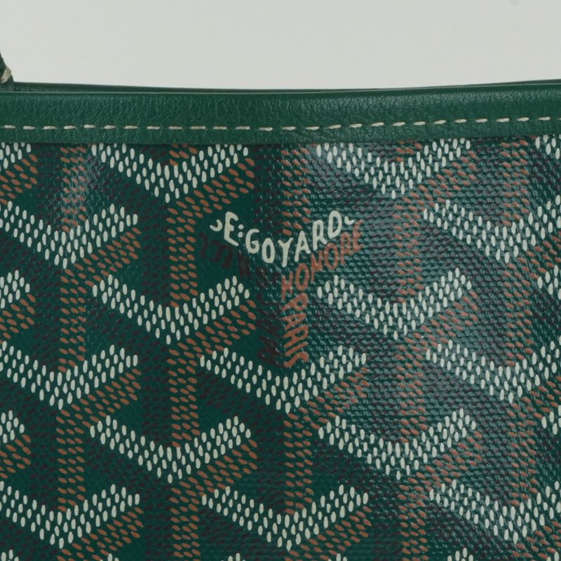 KÉSH 凱仕國際精品【法式鬆弛感、雙面高級風格】GOYARD Anjou Mini 綠色子母托特包|雙面翻轉設計|法國製造-4