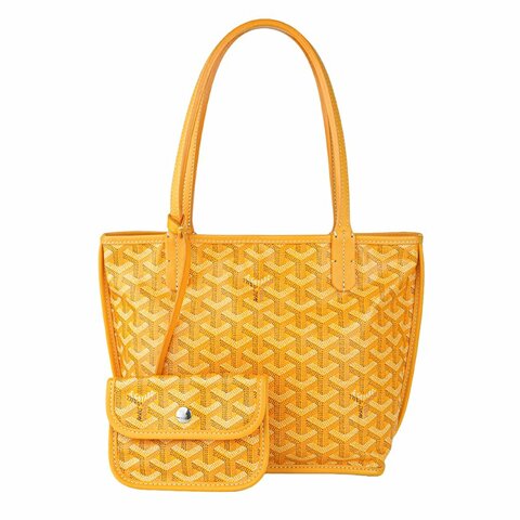 KÉSH 凱仕國際精品｜GOYARD Anjou Mini 黃色子母托特包｜雙面翻轉設計｜法國製造｜2019 年製