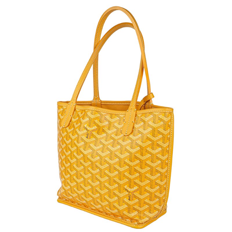 KÉSH 凱仕國際精品|GOYARD Anjou Mini 黃色子母托特包|雙面翻轉設計|法國製造|2019 年製-3