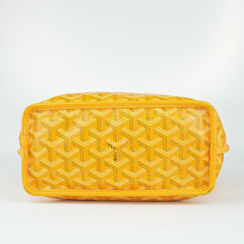 KÉSH 凱仕國際精品|GOYARD Anjou Mini 黃色子母托特包|雙面翻轉設計|法國製造|2019 年製-9