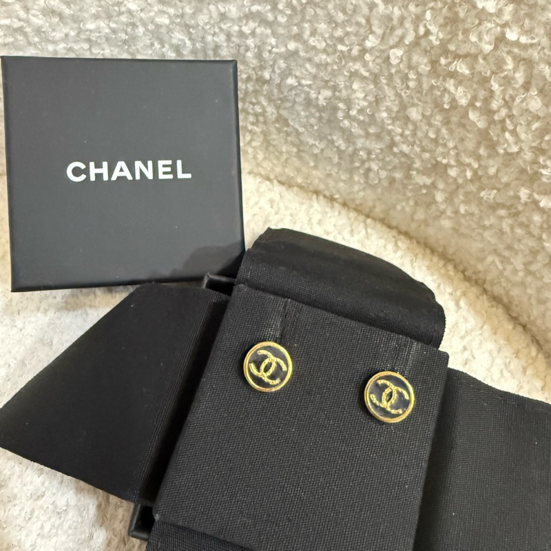 Chanel 迷你款 耳釘 耳環-1