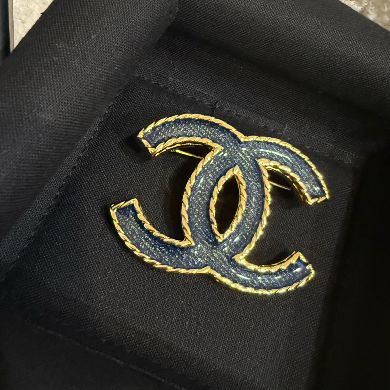 Chanel 牛仔 單寧 胸針-4