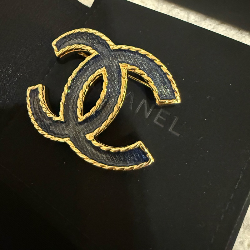 Chanel 牛仔 單寧 胸針-8