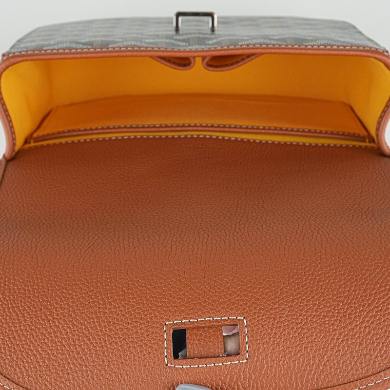 KÉSH 凱仕國際精品【GOYARD 熱門郵差包】Belvedere PM 黑棕斜背包|戈雅經典郵差包|Goyardine 帆布|法國製造|男女適用-13