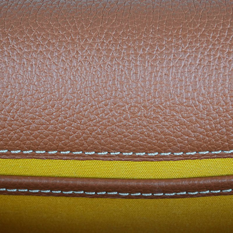 KÉSH 凱仕國際精品【GOYARD 熱門郵差包】Belvedere PM 黑棕斜背包|戈雅經典郵差包|Goyardine 帆布|法國製造|男女適用-14