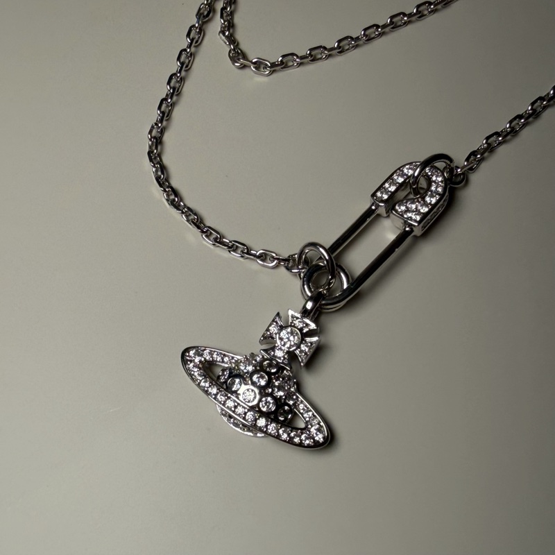 Vivienne Westwood 🪐別針項鍊 Lucrece Pendant Necklace-3