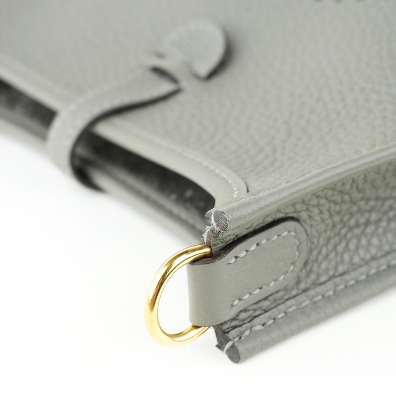 KÉSH 凱仕國際精品【愛馬仕熱門灰色系】HERMÈS Evelyne 16 TPM 雲灰金釦斜背包｜Gris Nuage｜Mini Evelyne｜Togo 牛皮｜U 刻 2022 年-3