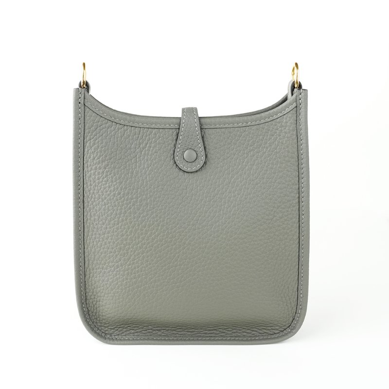 KÉSH 凱仕國際精品【愛馬仕熱門灰色系】HERMÈS Evelyne 16 TPM 雲灰金釦斜背包｜Gris Nuage｜Mini Evelyne｜Togo 牛皮｜U 刻 2022 年-5