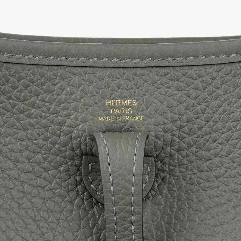 KÉSH 凱仕國際精品【愛馬仕熱門灰色系】HERMÈS Evelyne 16 TPM 雲灰金釦斜背包｜Gris Nuage｜Mini Evelyne｜Togo 牛皮｜U 刻 2022 年-7