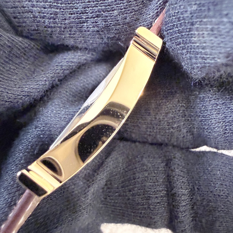 HERMES✨Heure H腕錶 HH1.201 W刻 大象灰 金-17