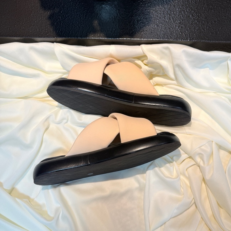 CHANEL/香奈兒 黑粉雙C金標麵包拖鞋 35碼  🈚附件-2