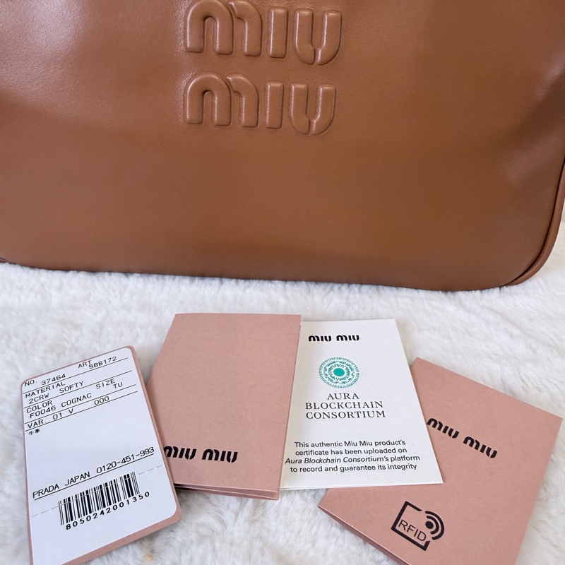 近全新✨MIU MIU✨5BB172 Beau 皮革手提包學院風肩背包 櫃上115000-3