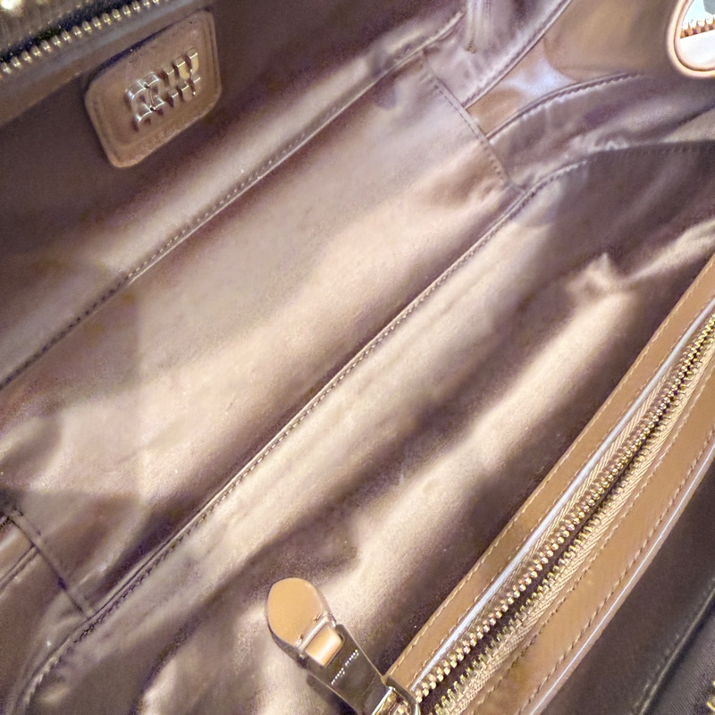 近全新✨MIU MIU✨5BB172 Beau 皮革手提包學院風肩背包 櫃上115000-30
