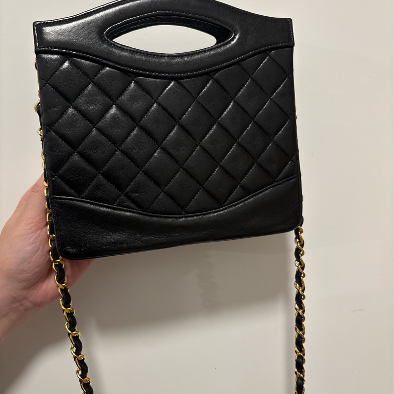 Chanel 31bag黑金小號／vintage收藏品-2