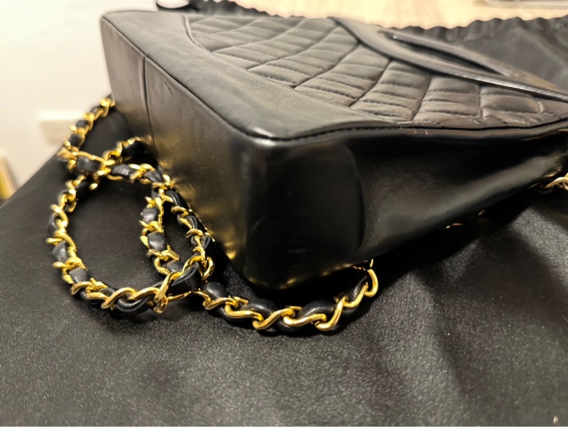 Chanel 31bag黑金小號／vintage收藏品-8