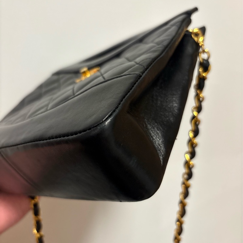 Chanel 31bag黑金小號／vintage收藏品-10