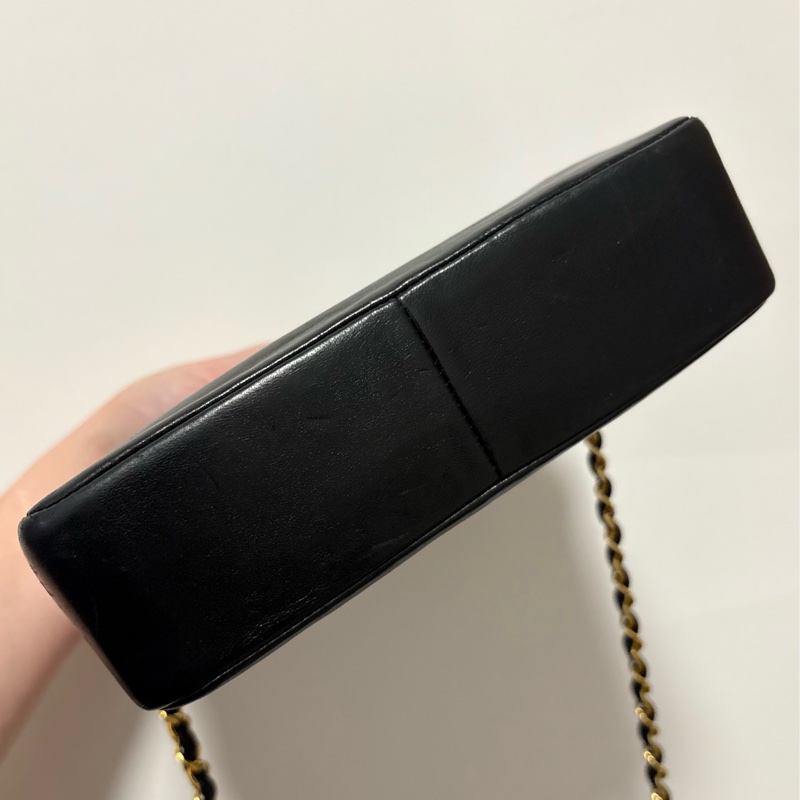 Chanel 31bag黑金小號／vintage收藏品-12