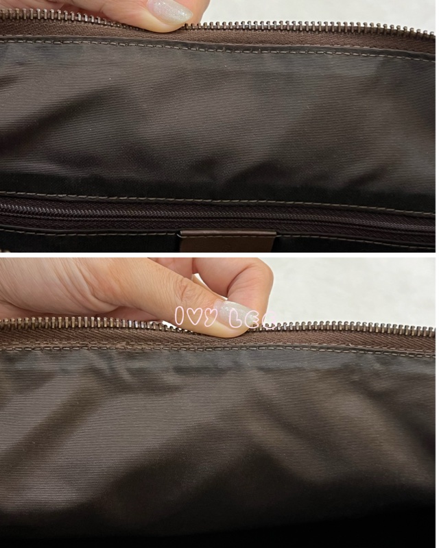 GUCCI GG帆布手提包 肩背 淡米紫色 92734 正品 二手精品-22