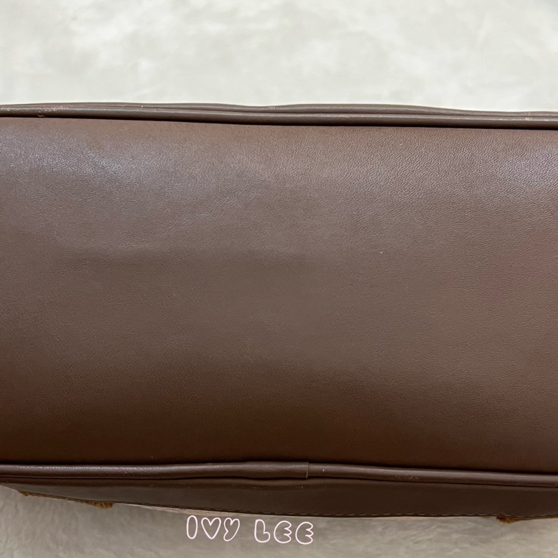 GUCCI GG帆布手提包 肩背 淡米紫色 92734 正品 二手精品-28