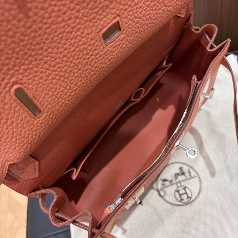 🌈Hermes💗Jypsiere 28💗龍蝦粉銀扣🌈99新🌟jypsiere28🌟jypsiere🌟愛馬仕🌟-3